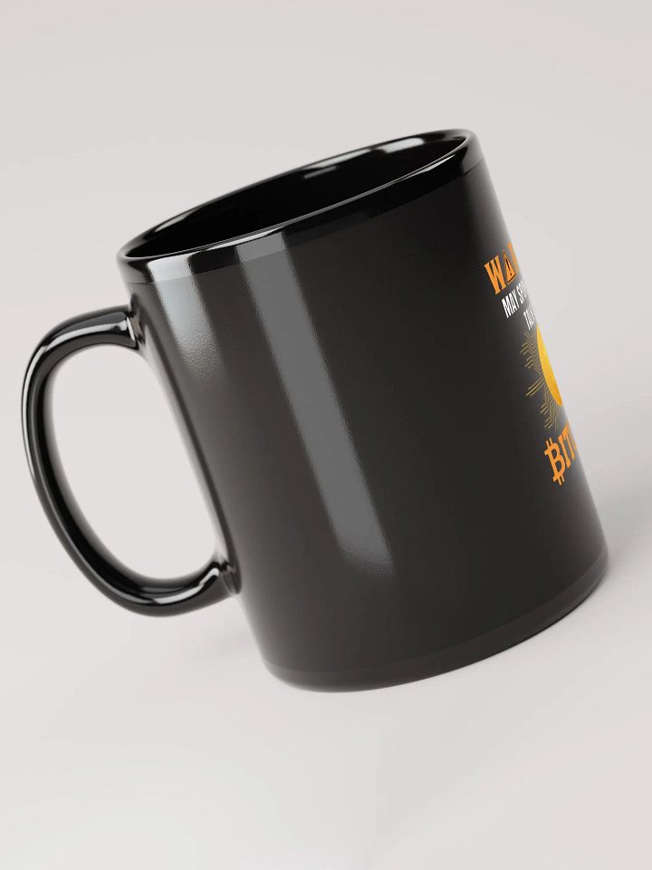 Golden Bitcoin Warning Mug product image (2)