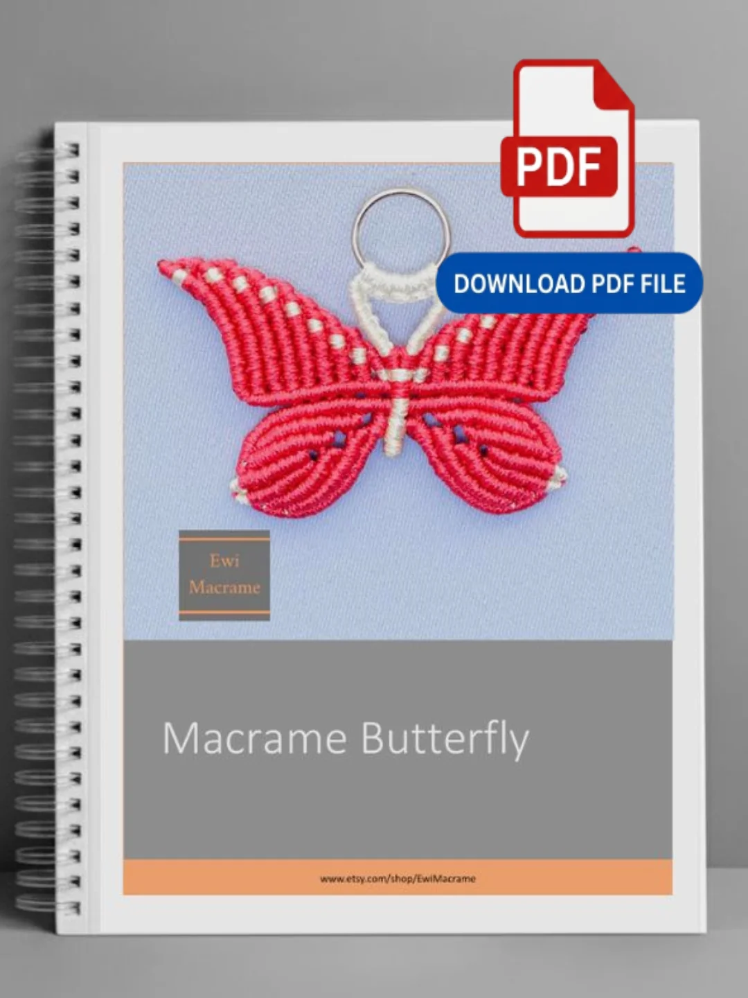 Micro Macrame Butterfly – Photo Tutorial product image (1)