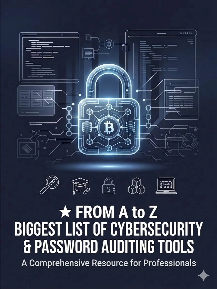 ⭐ From A to Z Biggest LIST of Cybersecurity & Password Auditing Tools product image (1)