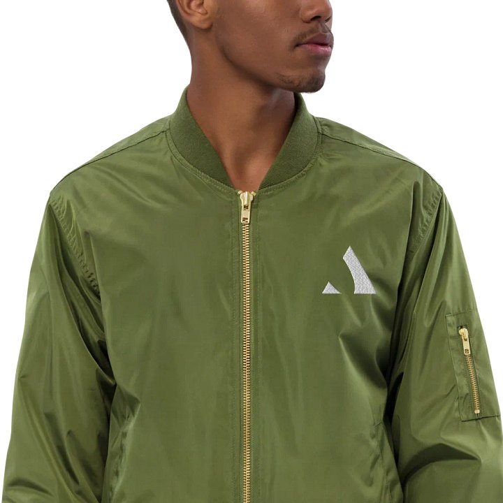Minimalist Geometric Bomber Jacket product image (2)