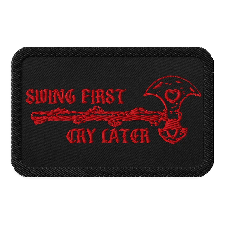 embroidered patch - swing first cry later product image (1)