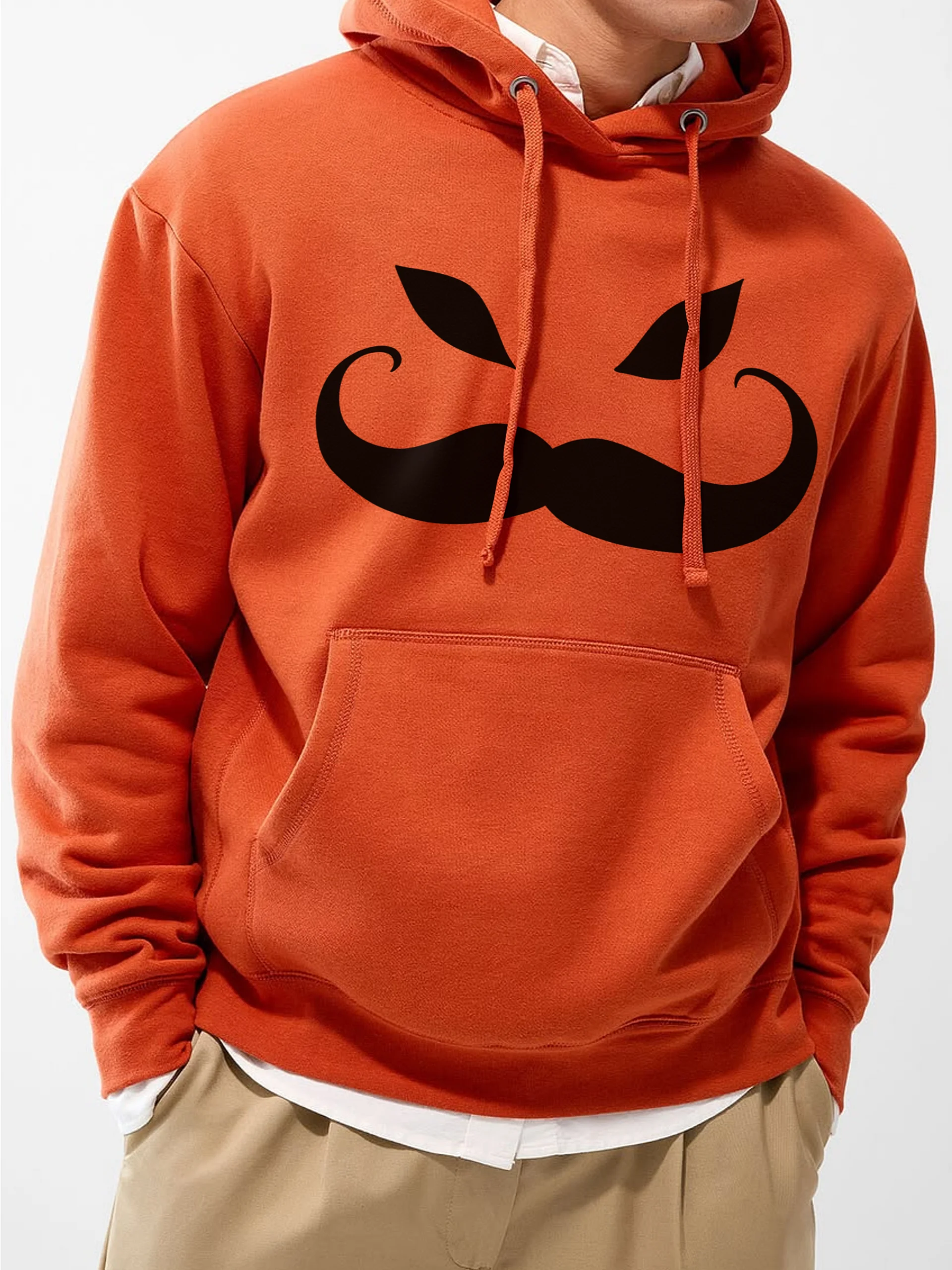 Evil Mustache Pumpkin Hoodie - On Sale Until November 1 product image (1)