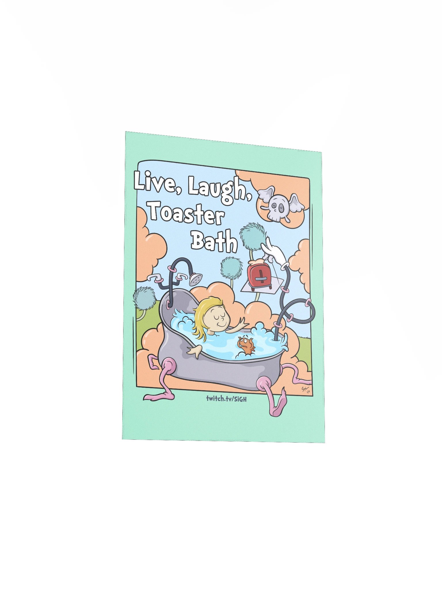 Live Laugh Toaster Bath Poster product image (8)