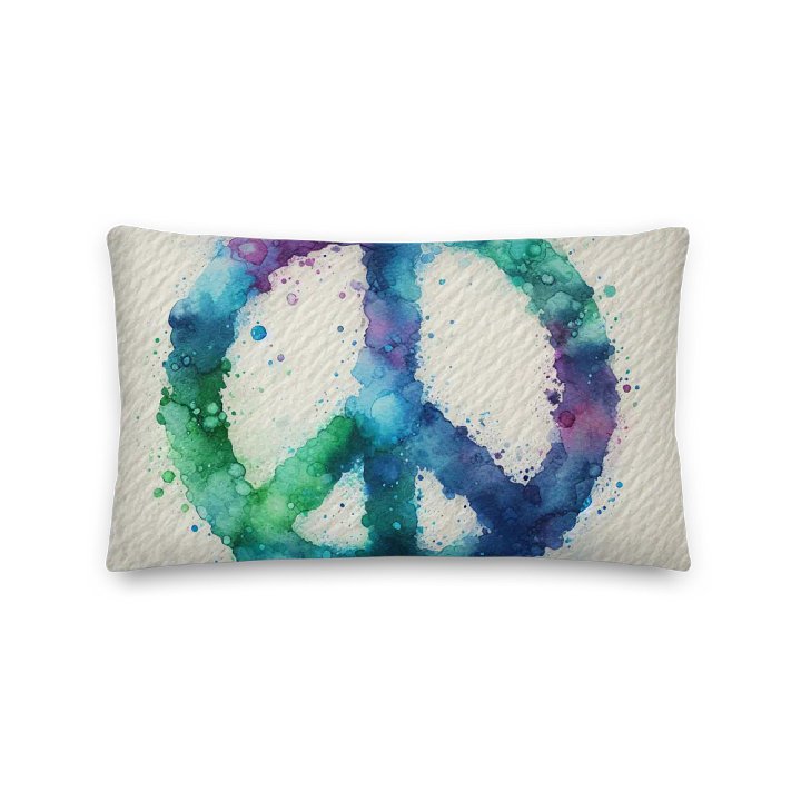 Harmony Splash Premium Pillow |Ai Design symbol of PEACE product image (2)