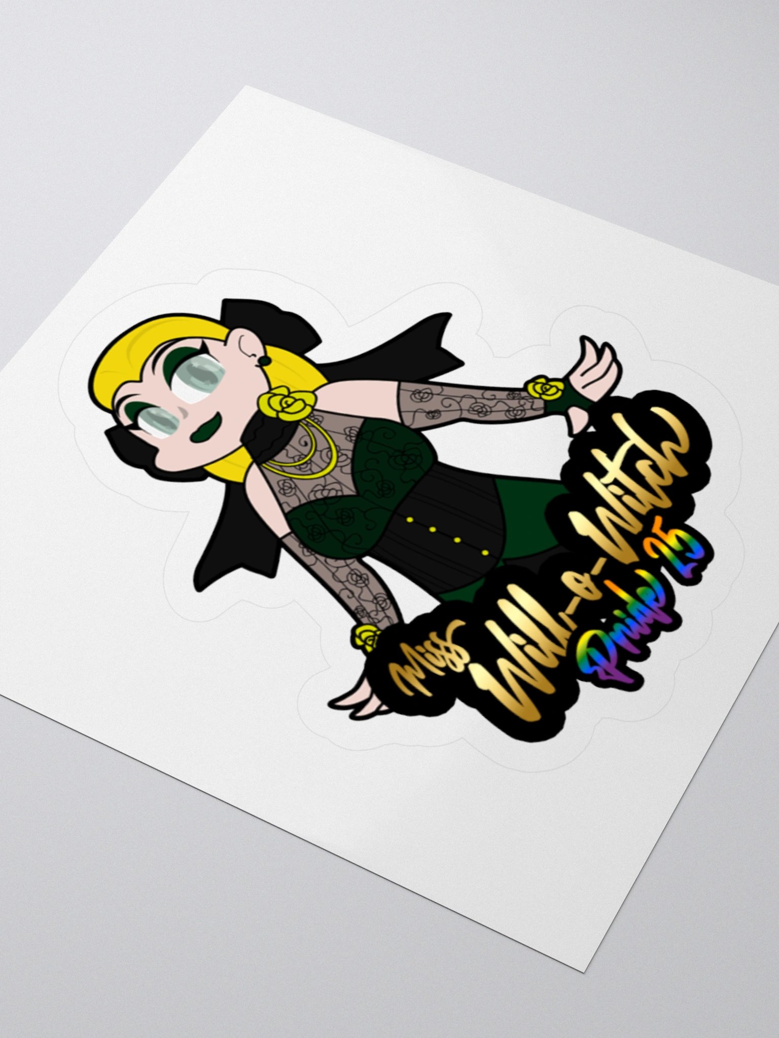 Miss Will-o-Witch Pride 25 sticker product image (5)