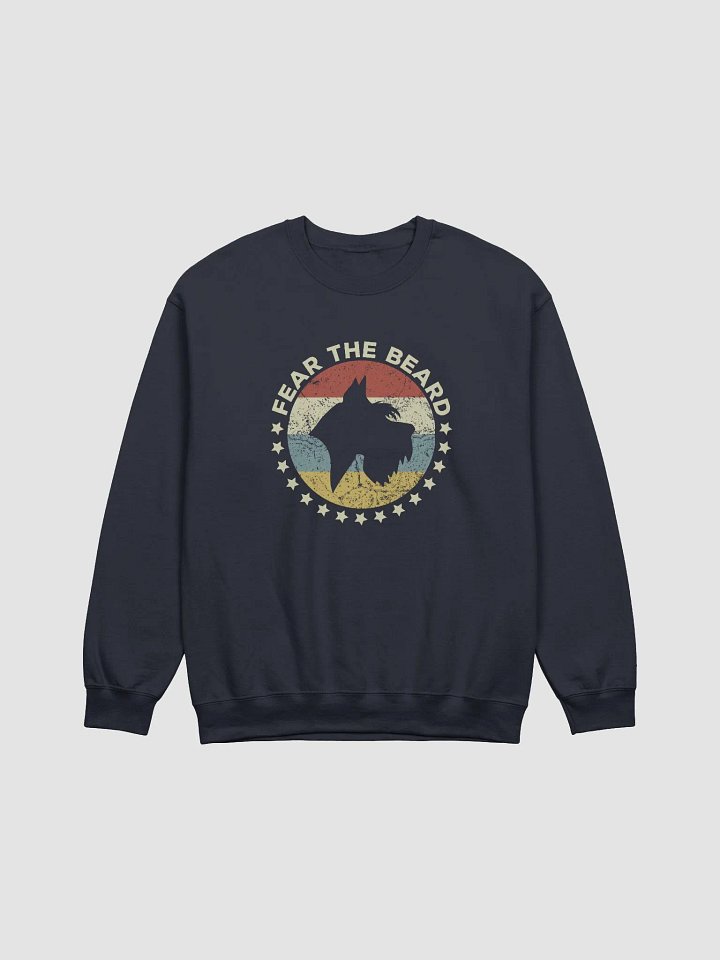 Fear the Beard Sweatshirt | Retro-Style Shirt for Schnauzer Dog Owners product image (1)