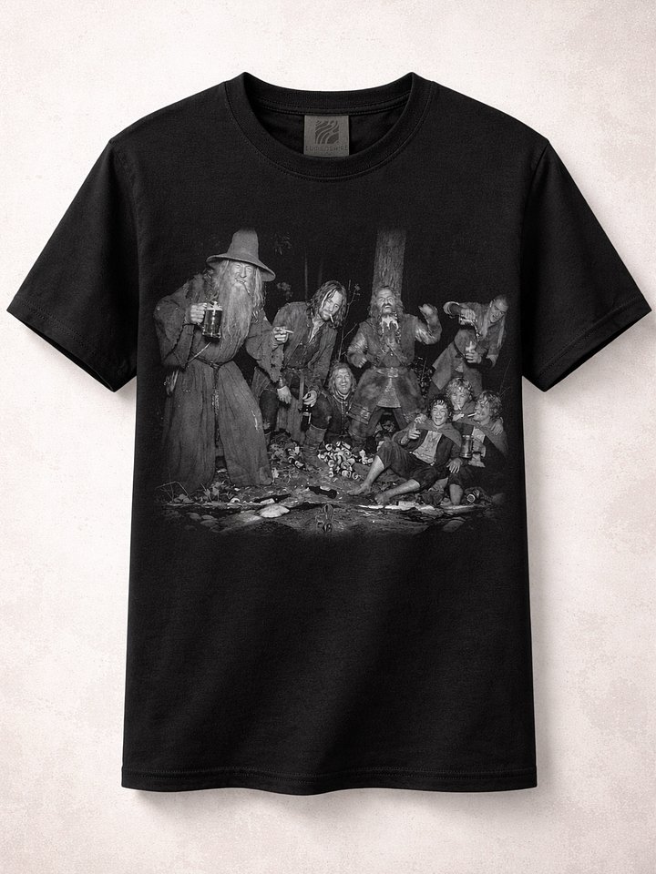 LOTR Fellowship Smoking Shirt Funny Lord of the Rings Trail Cam Tee product image (2)