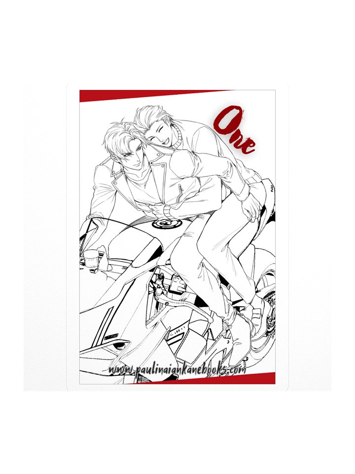 Raph&Michael on motorbike Sticker, One-Angels of Wrath product image (1)