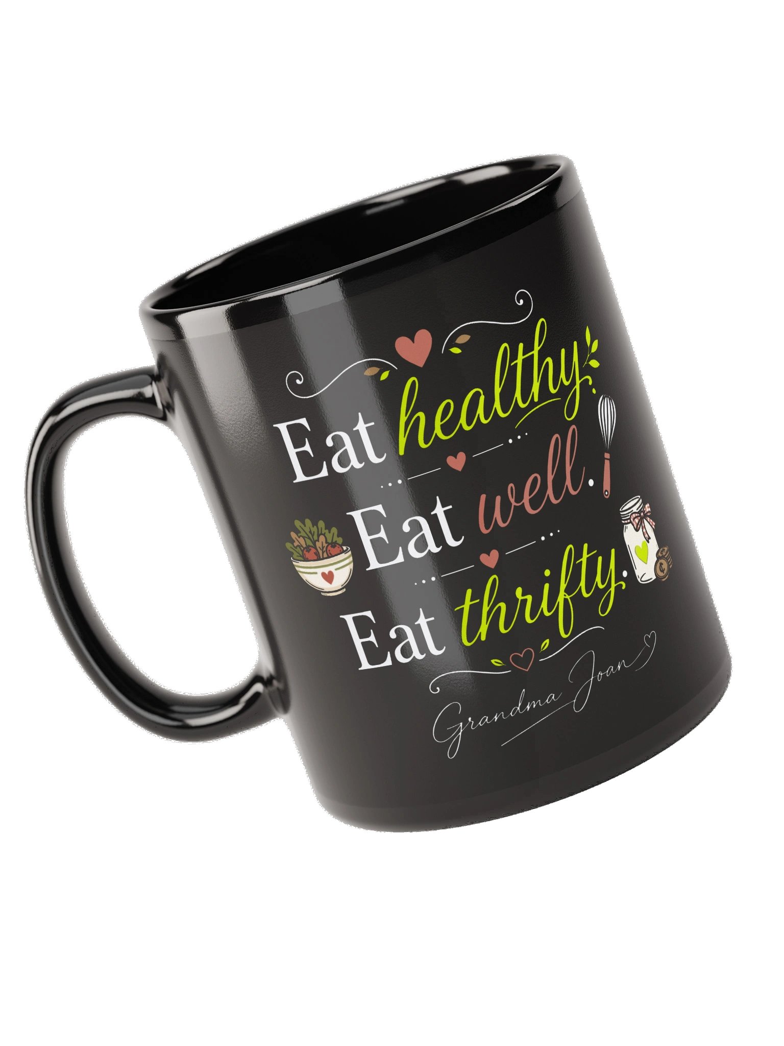 Eat Healthy, Eat Well! - Black Mug product image (6)
