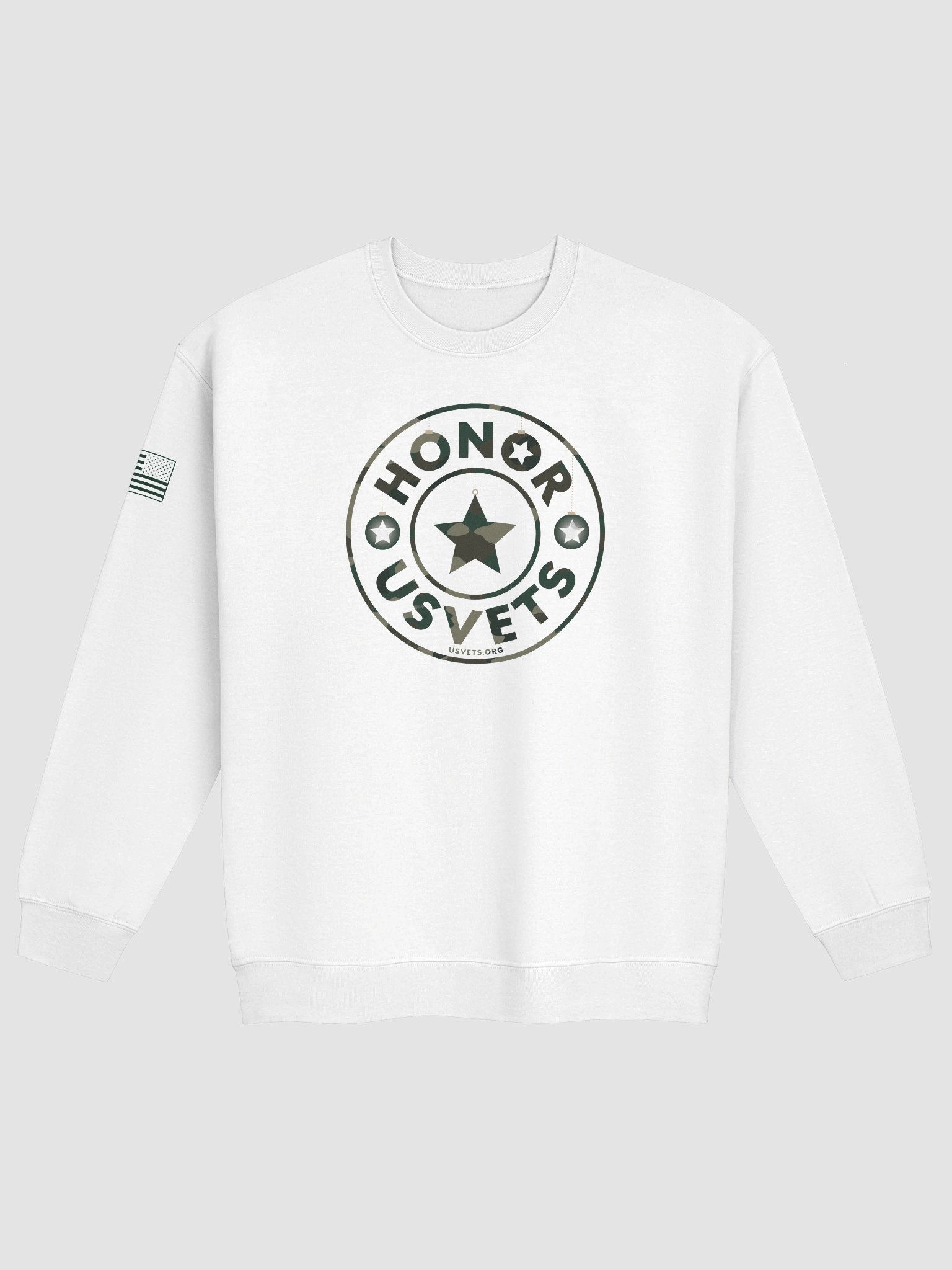 HONORUSVETS - HOLIDAY GREEN STAR CREWNECK product image (9)