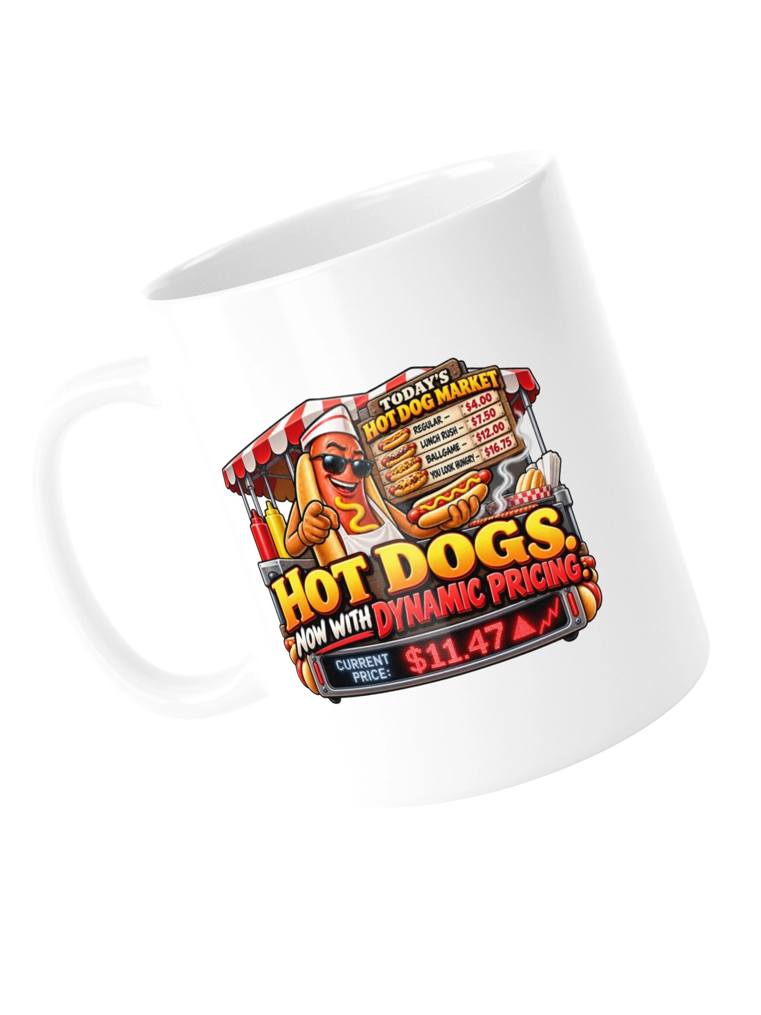 HOT DOGS. NOW WITH DYNAMIC PRICING. MUG product image (13)