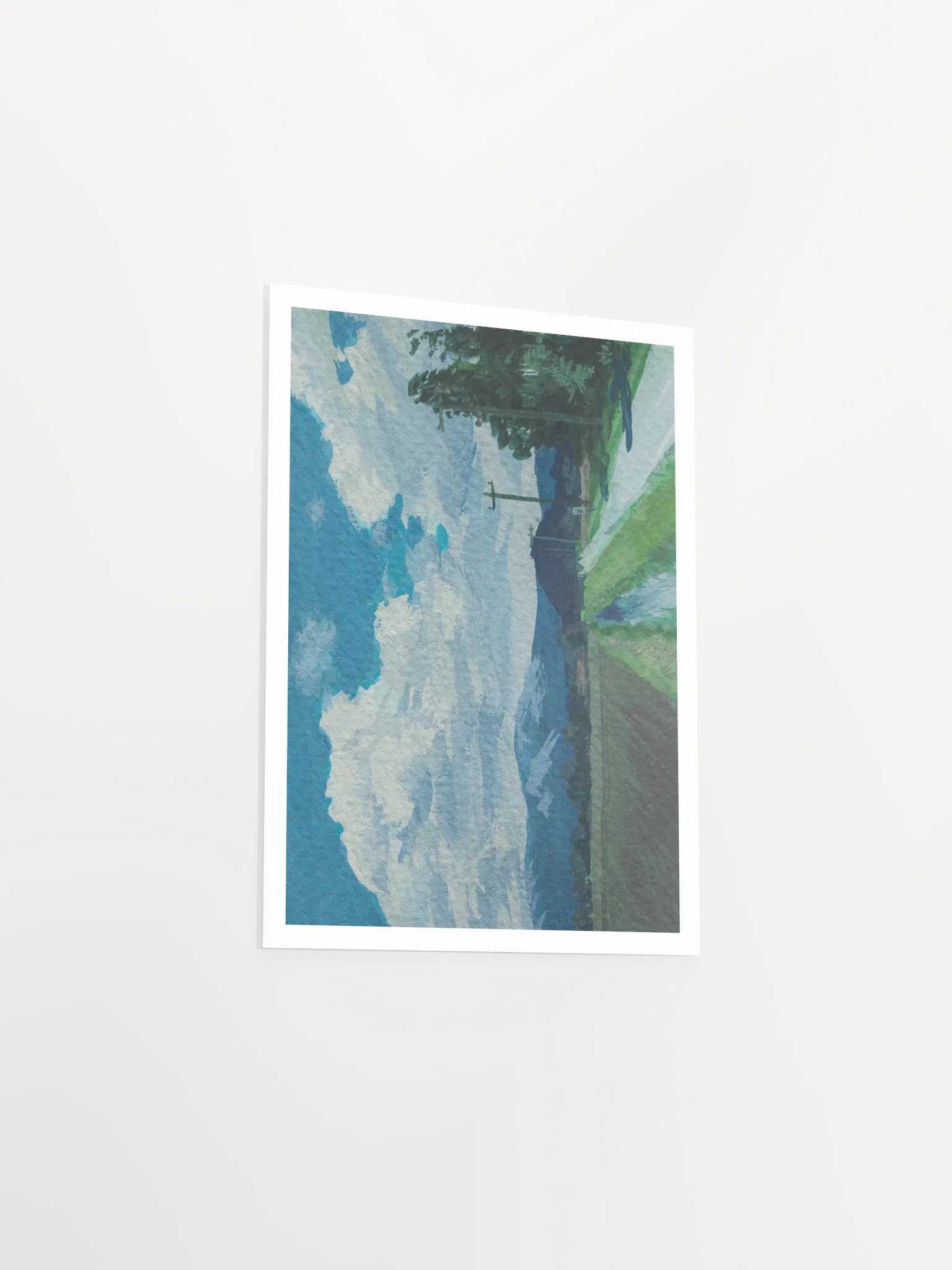 Blue Country Lane - Art Print product image (4)