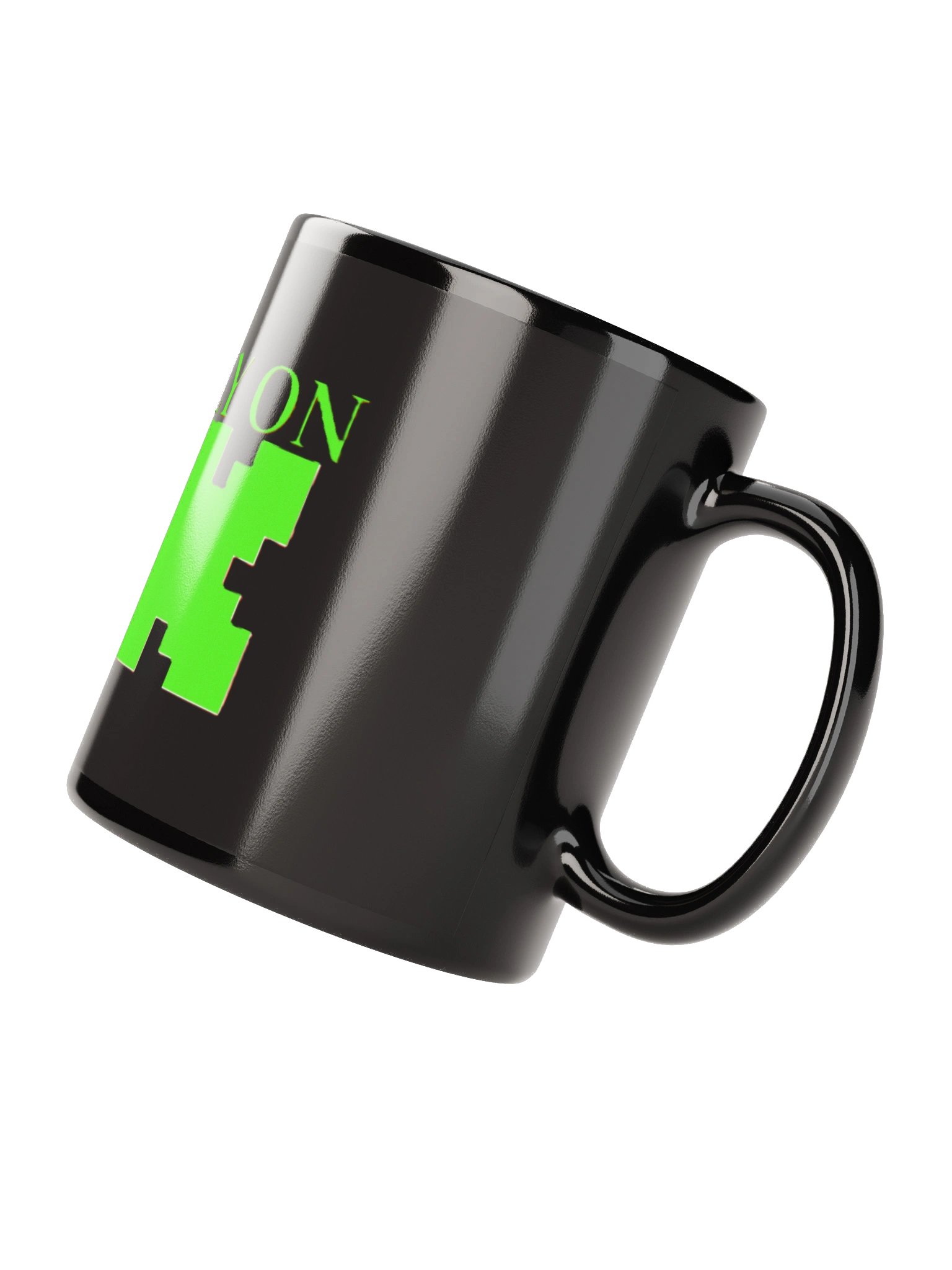 EXCLUSIVELY ON KICK Black Glossy Mug product image (3)