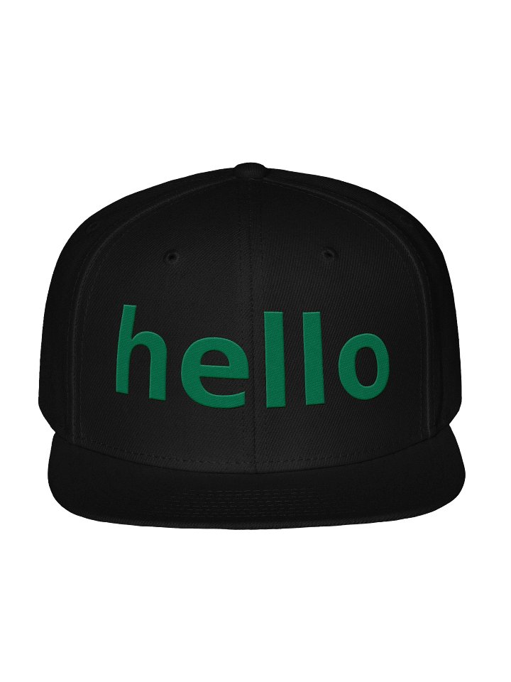 Bright 'hello' Otto Snapback Cap product image (1)