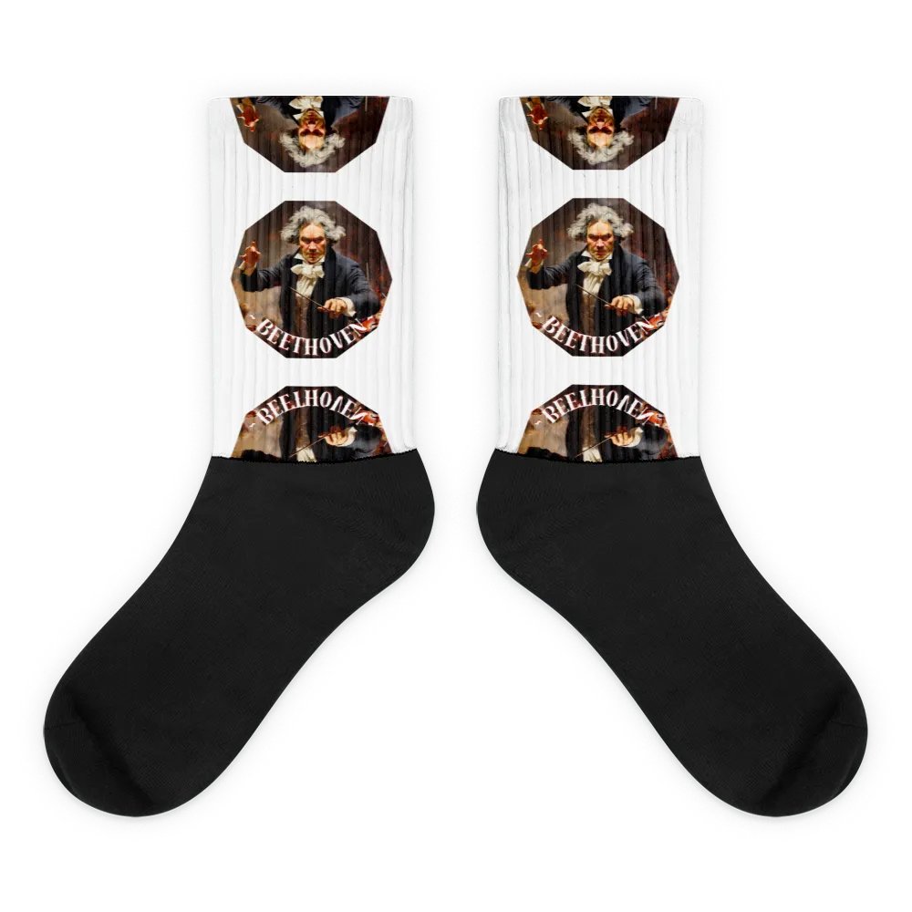Ludwig van Beethoven - Oil Painting Portrait | Socks product image (1)