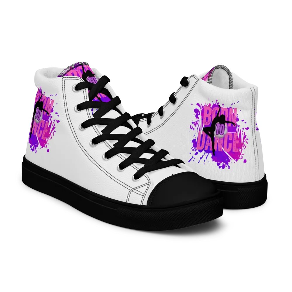 Retro Born to Dance Splash Her Silhouette High Tops product image (15)