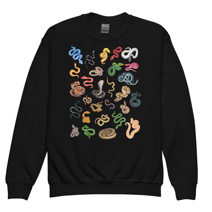 Snake Collage Youth Crewneck Sweatshirt product image (1)