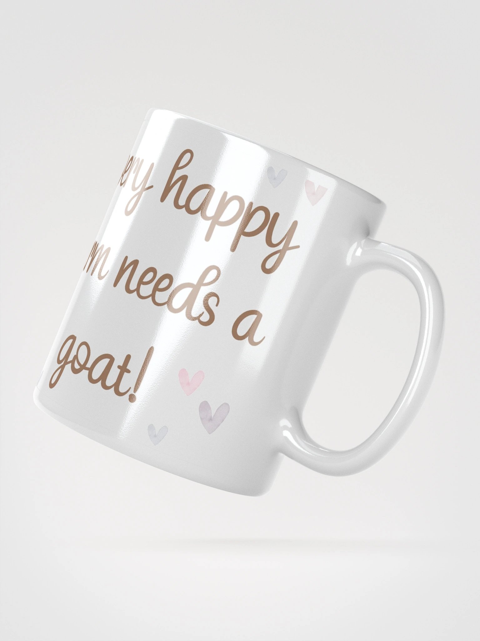 Every Farm Needs A Goat White Glossy Mug product image (3)