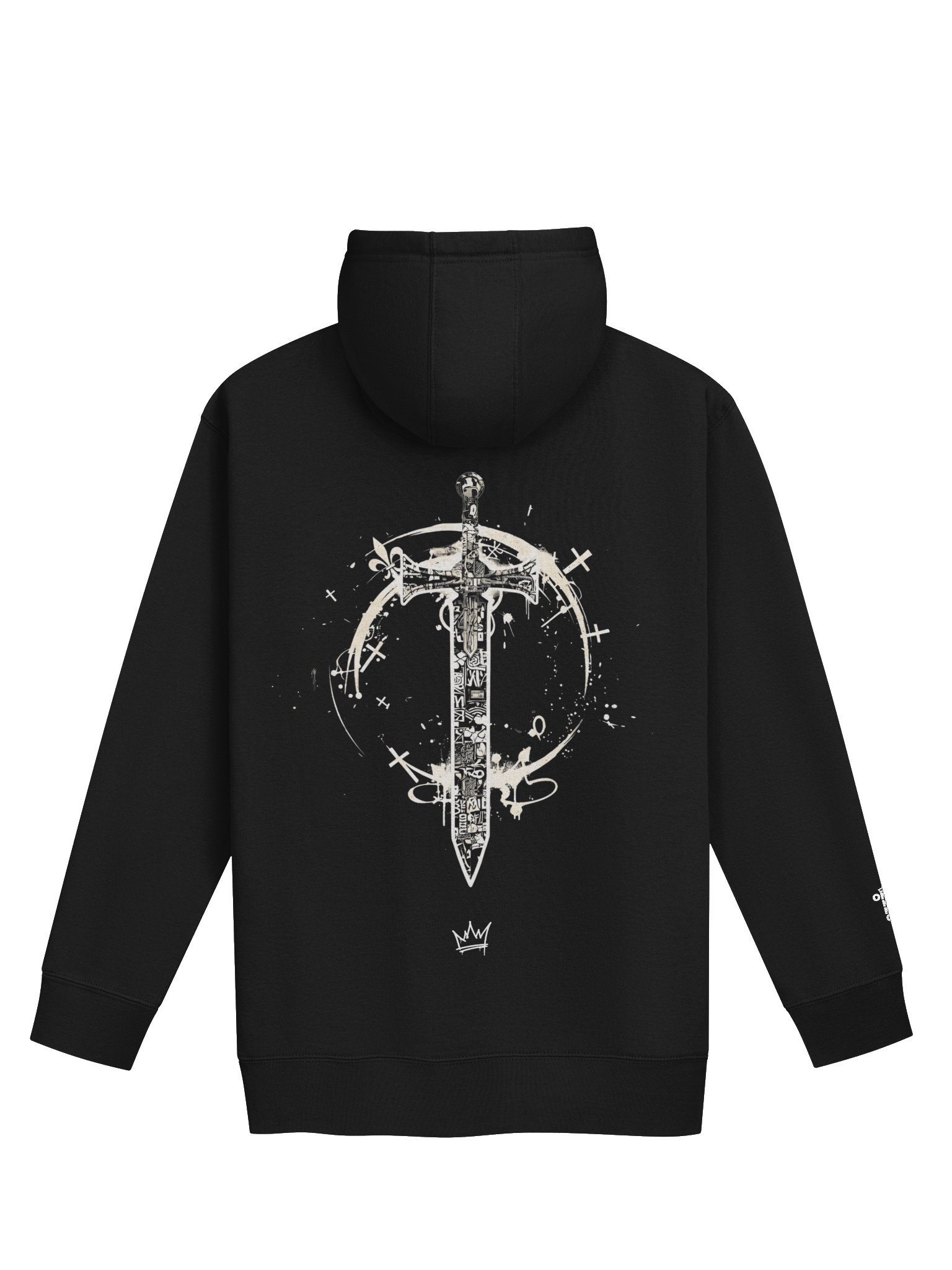 ONE KING Crusader Premium Soft Blend Hoodie with embroidered sleeve logo product image (1)