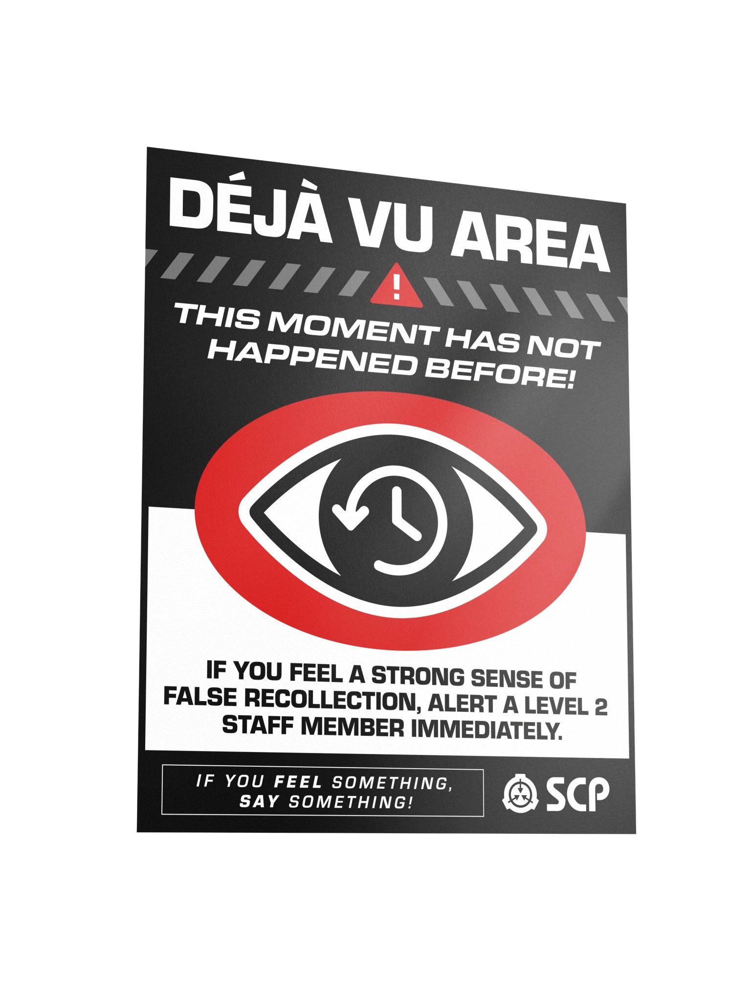 Déjà Vu Area - SCP Warning Poster product image (3)