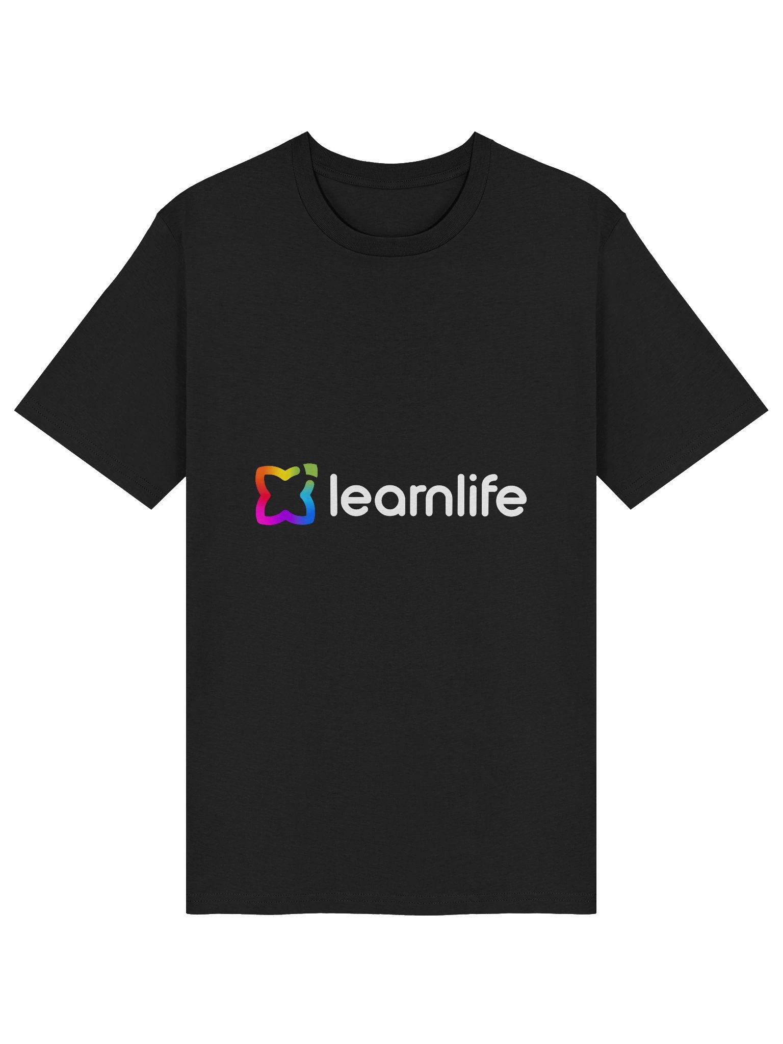 Adult/Teen Tee - Organic - Horizontal Logo - Rainbow & Charcoal product image (3)