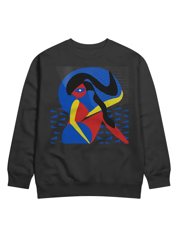 Sweater: Colorful abstract woman bathing in water product image (1)