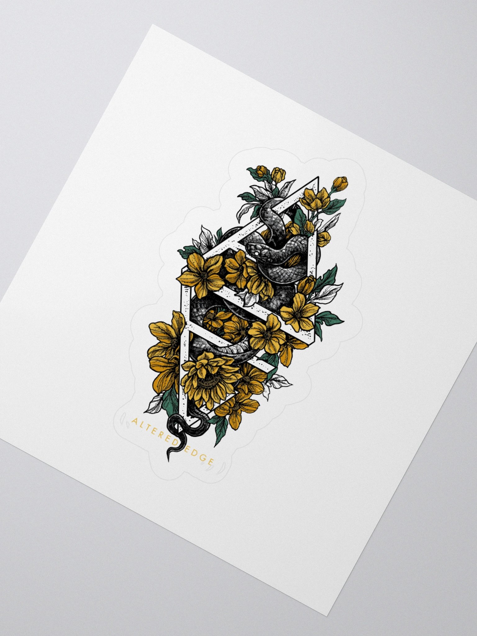 Sunflowers & Snakes Sticker product image (6)