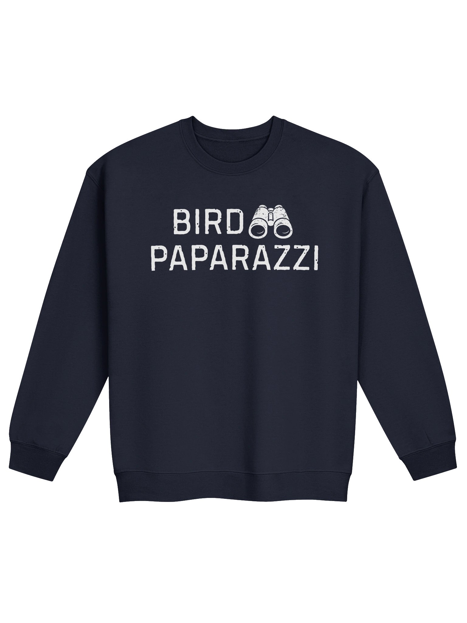 Funny Bird Paparazzi Crewneck Sweatshirt – Humor Birdwatching Binoculars Pullover product image (2)