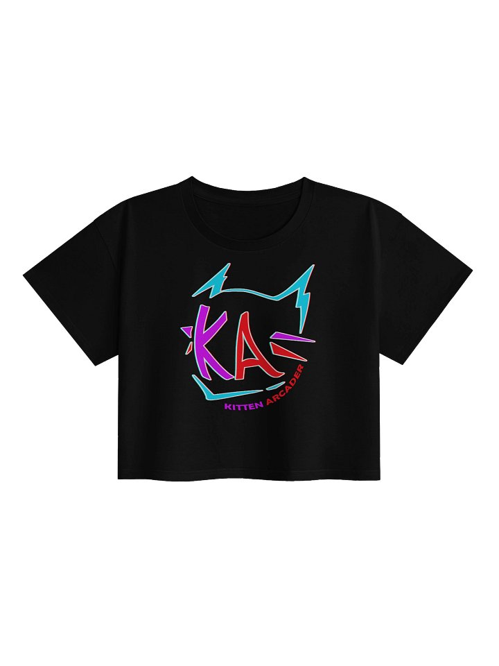 Robot Cat Crop Top product image (1)