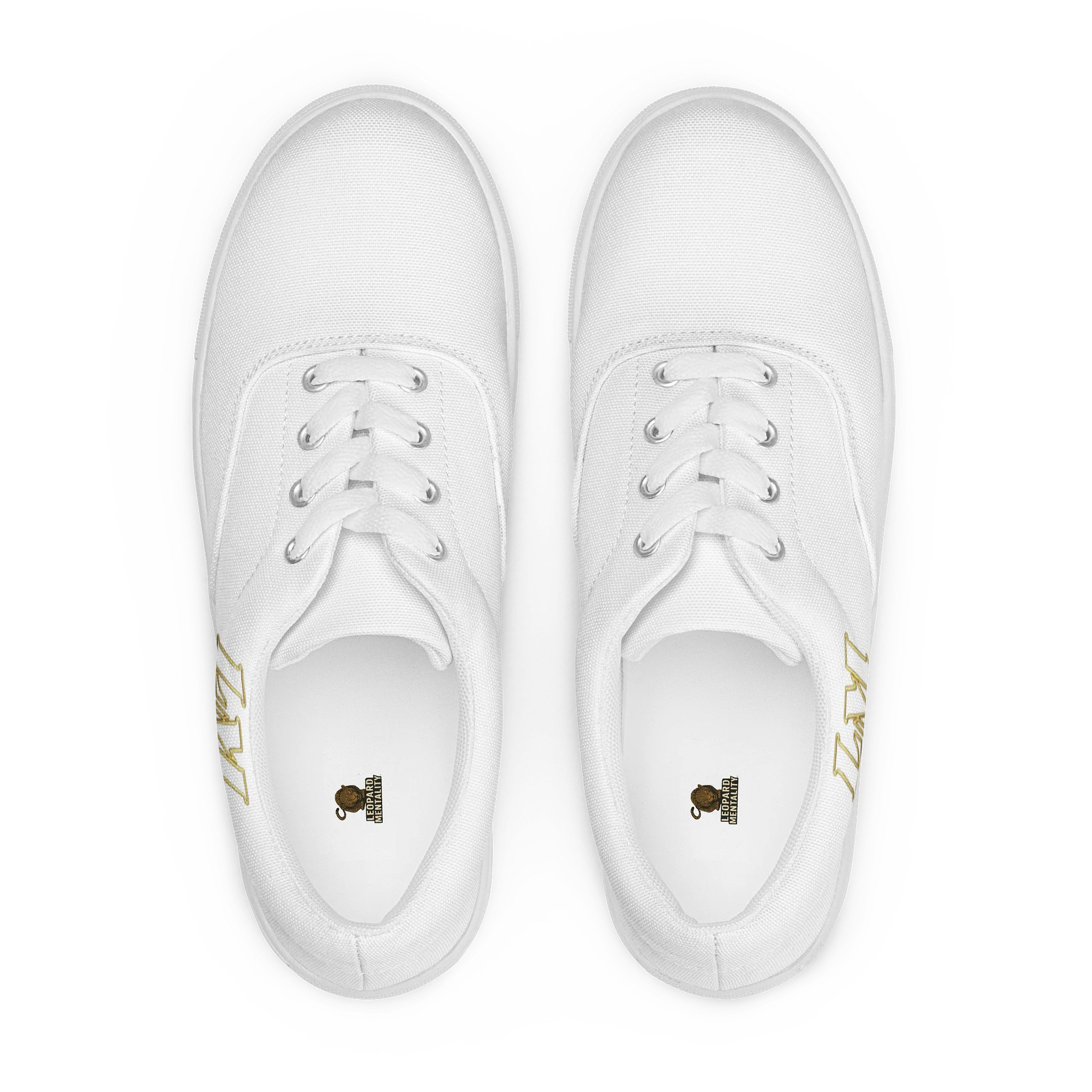 LM Origin™ Bone White Sneakers | Unisex Canvas Shoes product image (6)