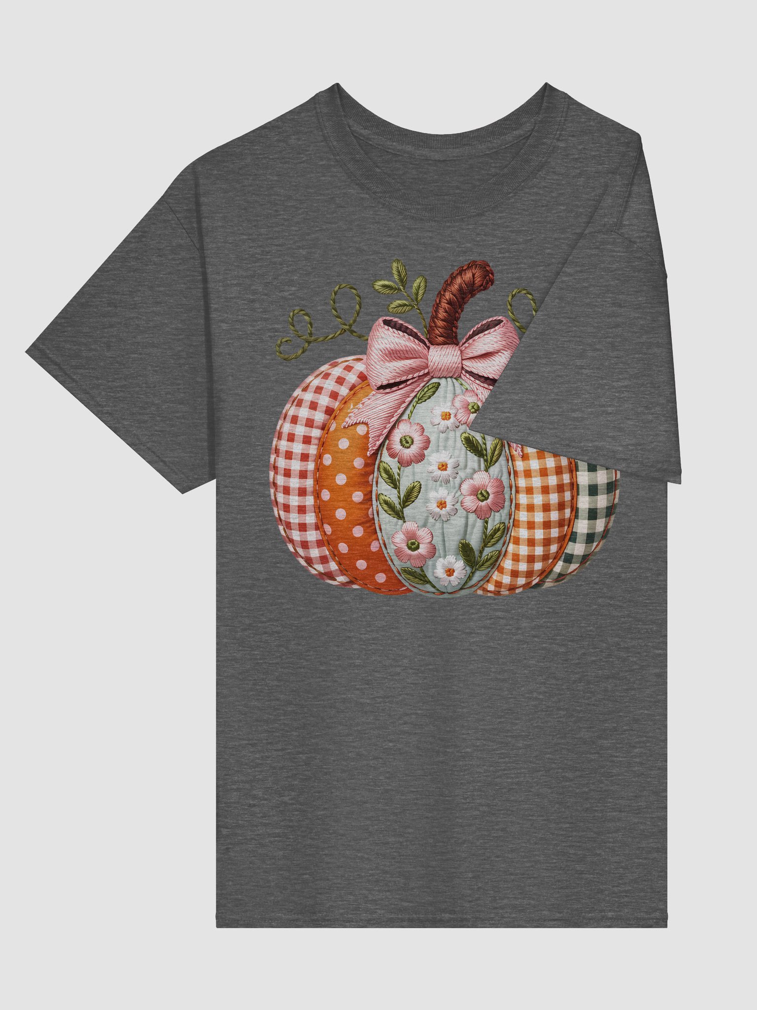 Patchwork Pumpkin Graphic T-Shirt product image (35)