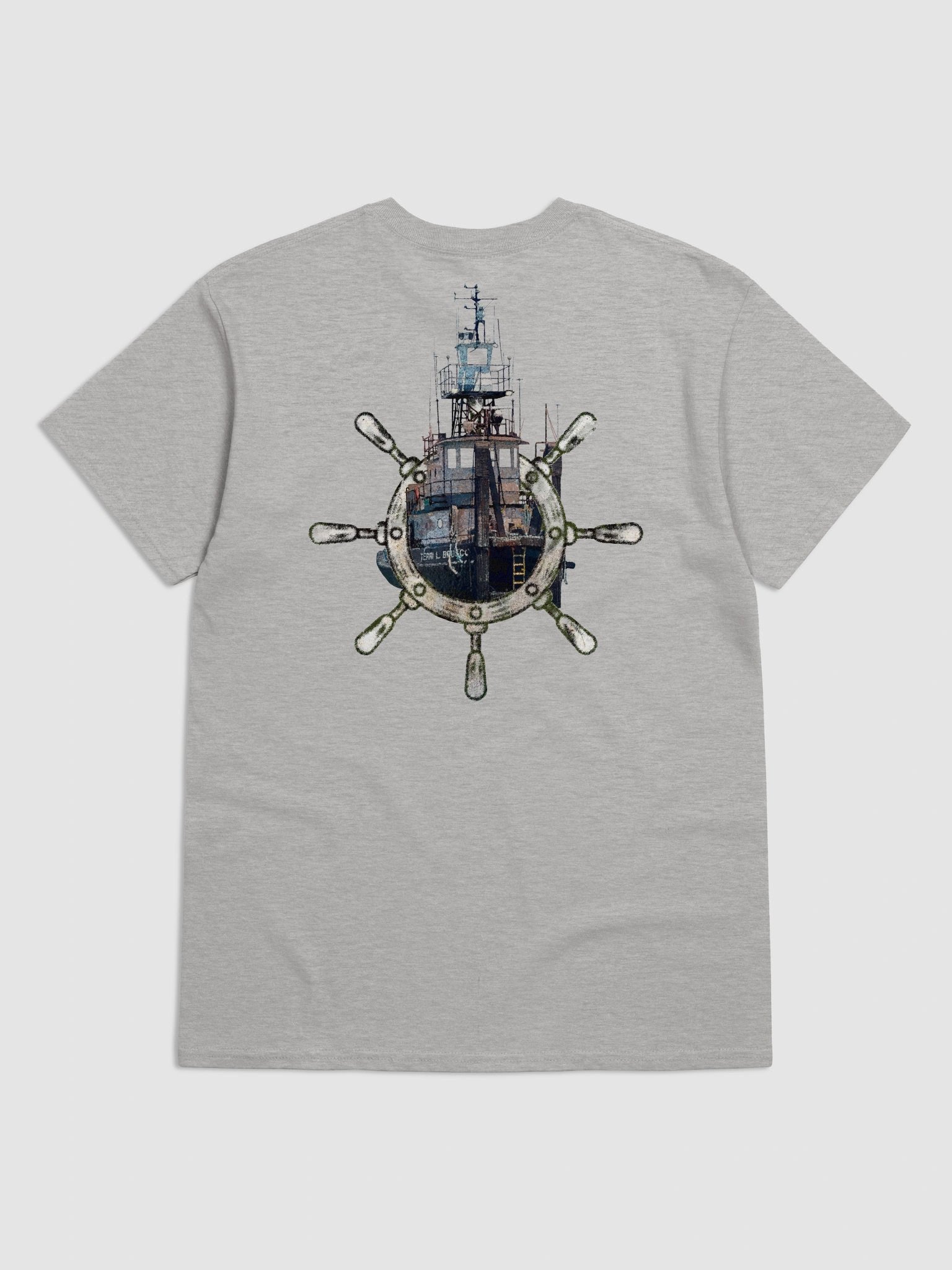 Ship Wheel & Terri L. Brusco – Maritime Workwear | Twin Anchor Apparel Short Sleeve Tee Linehand Line product image (90)
