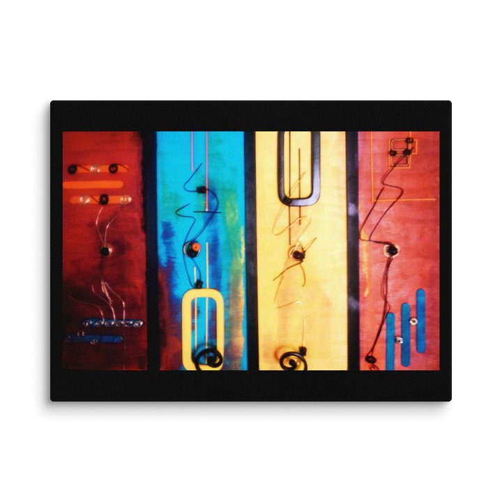 Vibrant Connections 3D Abstract Canvas Collection (Art Print) product image (1)