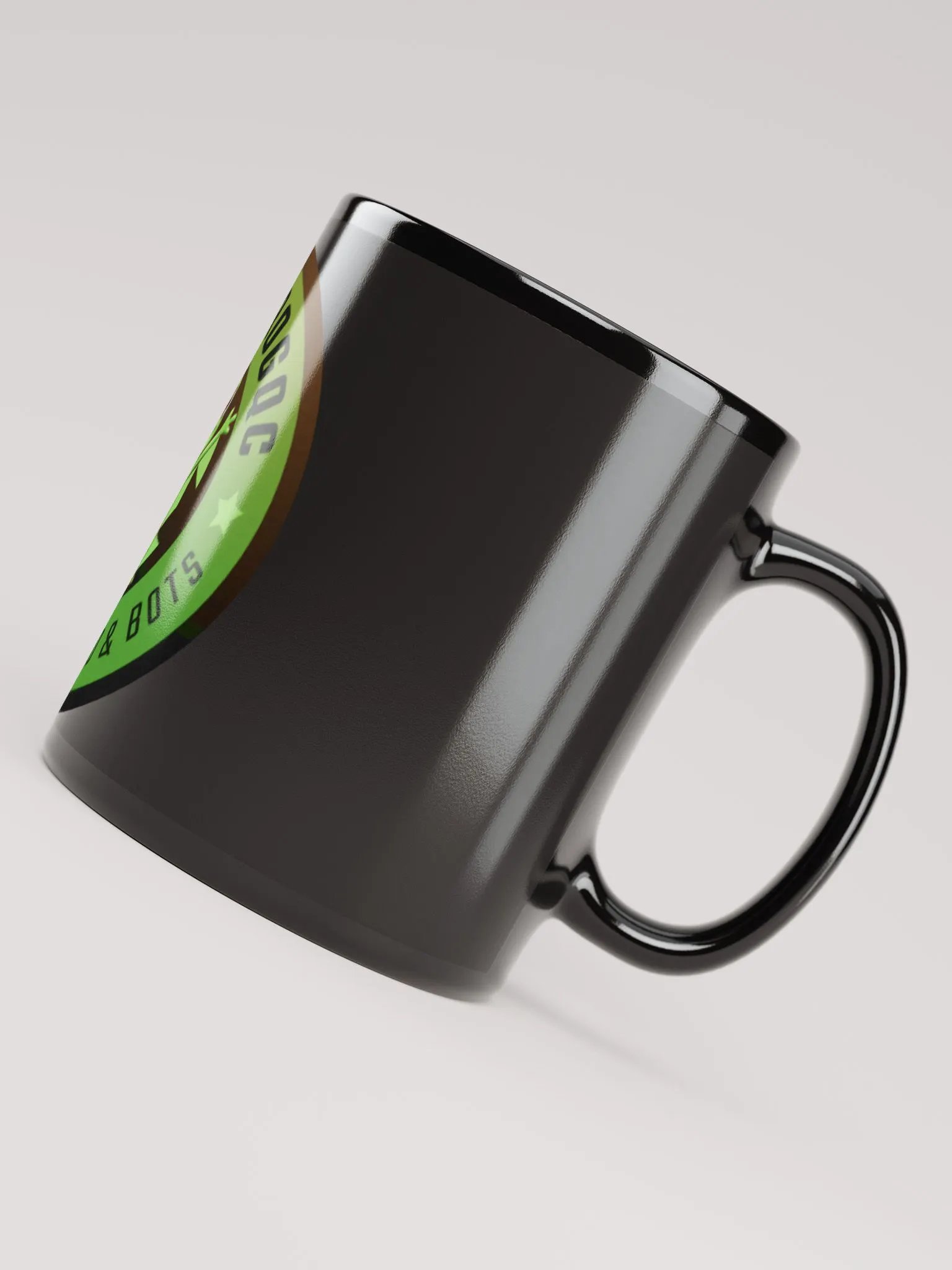 Smiling Frog Black Glossy Mug product image (7)
