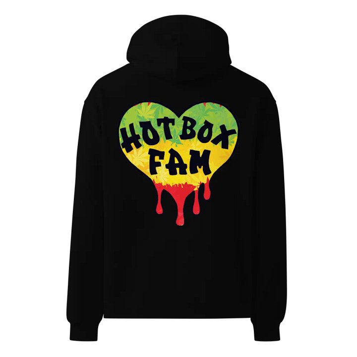 HOT BOX FAM RASTA HEART LOGO ON BACK product image (1)