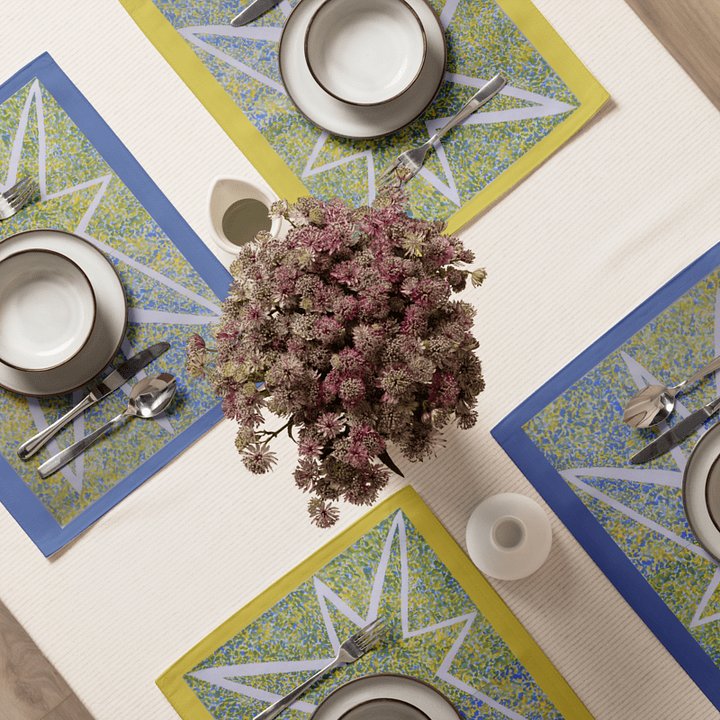 Yellow/Blue Blue/Yellow Placemats product image (2)