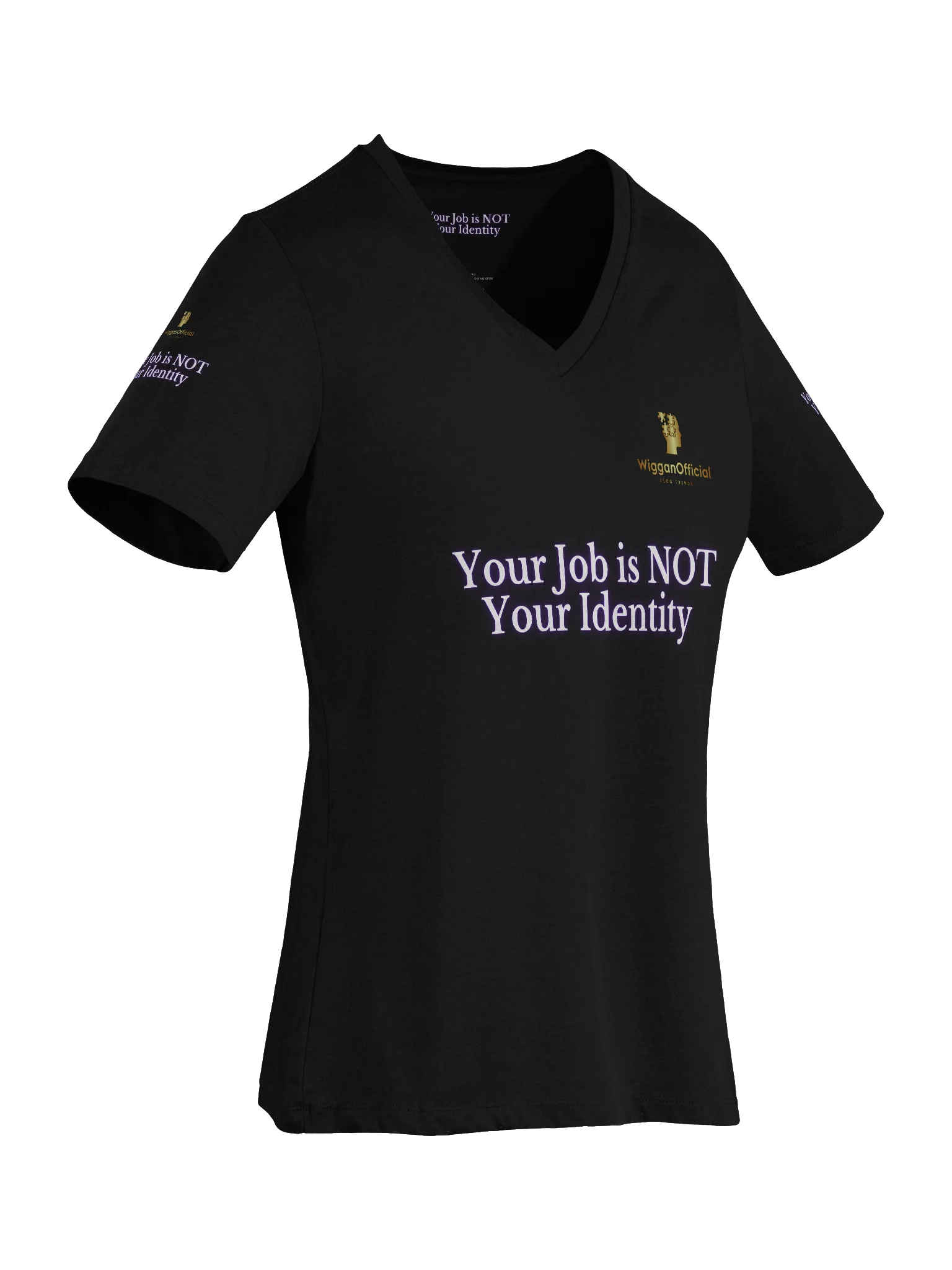 WigganOfficial Your Job Is NOT Your Identity Women's Relaxed V-Neck T-Shirt product image (7)