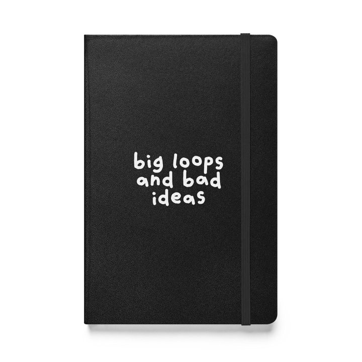 Big Loops and Bad Ideas Hardcover Notebook product image (1)