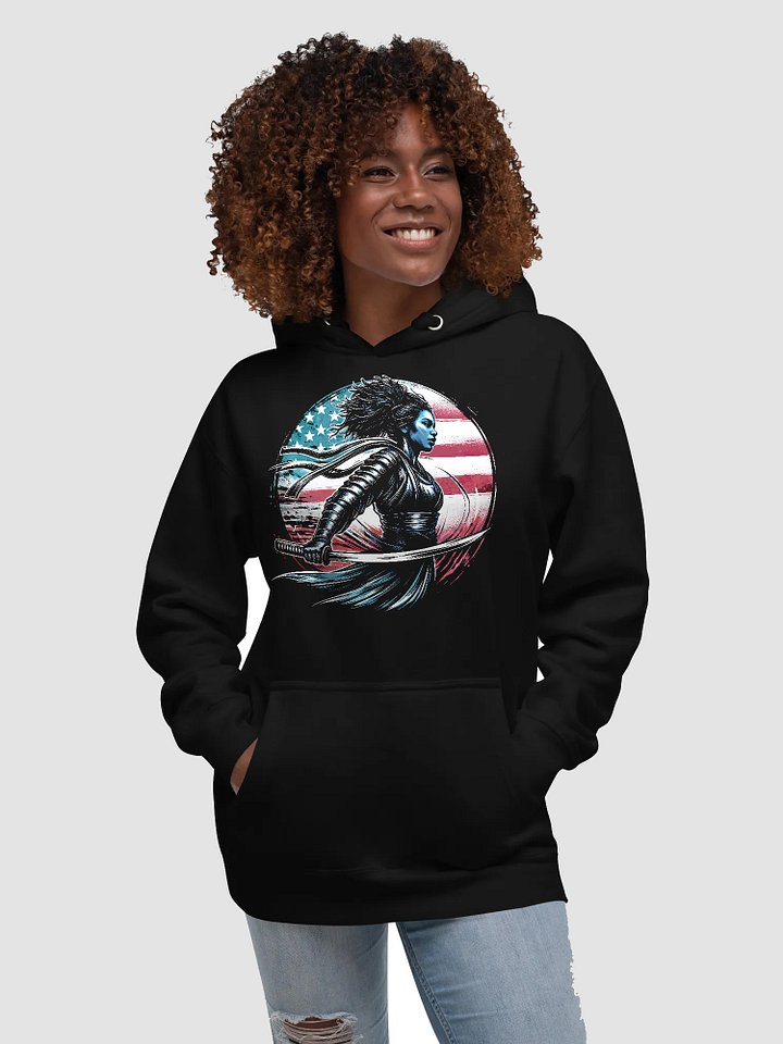 Afro Warrior Girl Unisex Premium Hoodie | Cotton Heritage product image (1)