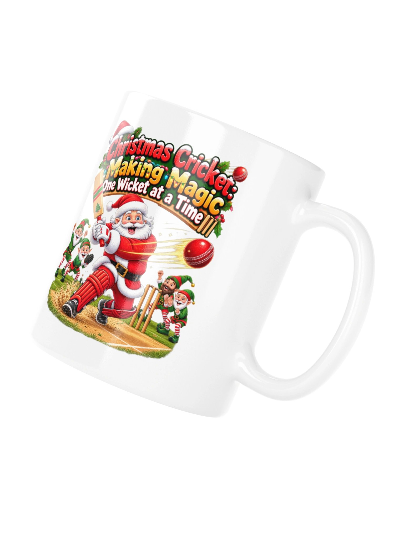 CHRISTMAS CRICKET: MAKING MAGIC ONE WICKET AT A TIME! MUG product image (10)