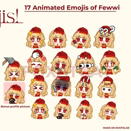 In case you missed it, there are now 17 animated Fewwi emojis available on my Ko-Fi shop! 
These are ready to use and downloa...