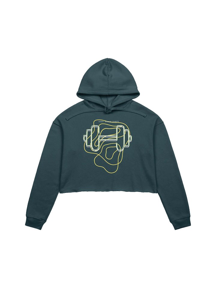 Strength in Style Dumbbell Crop Hoodie product image (7)