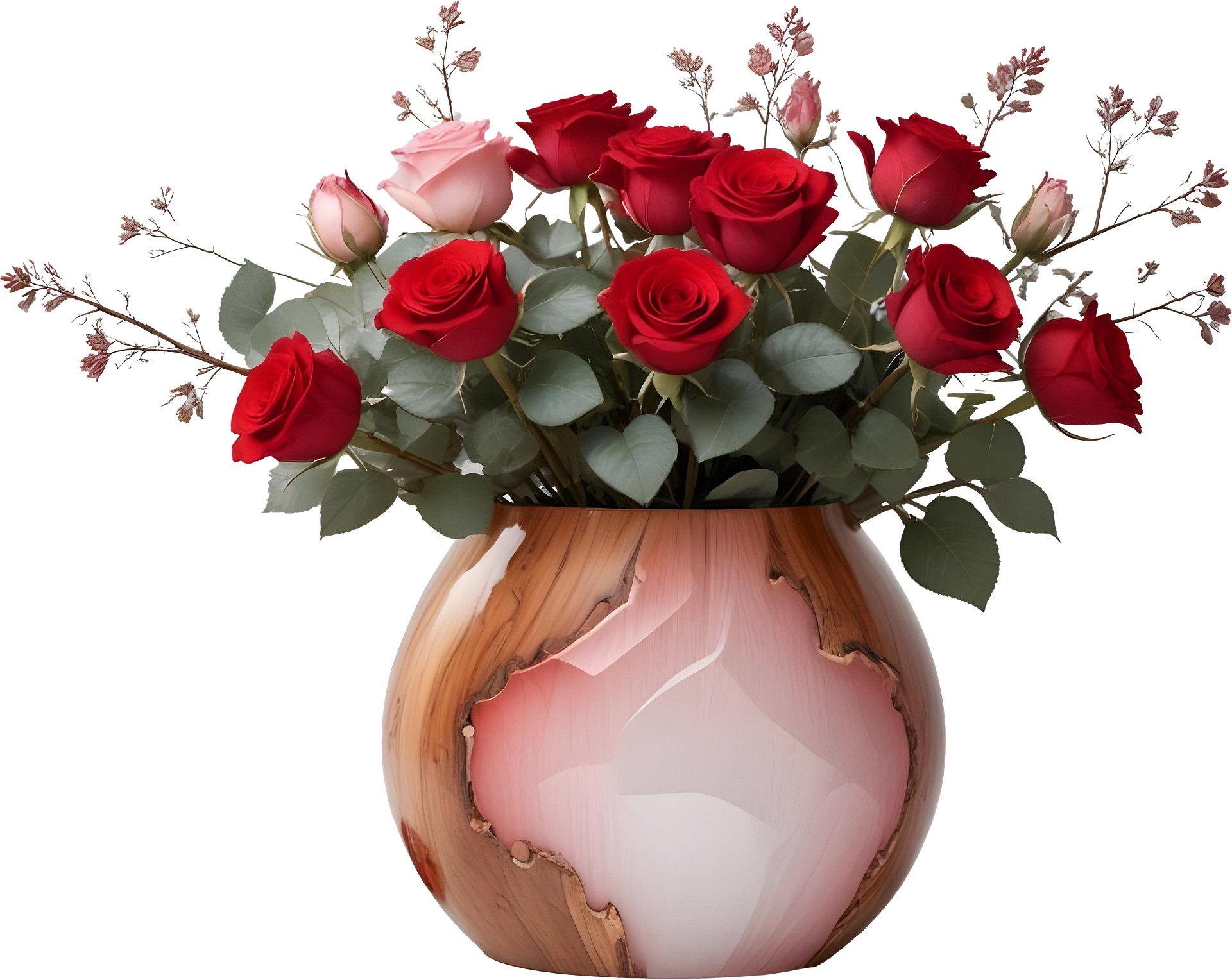 Romantic Blush Vase - PNG – Perfect for Valentine’s Day and Wedding Themes product image (1)