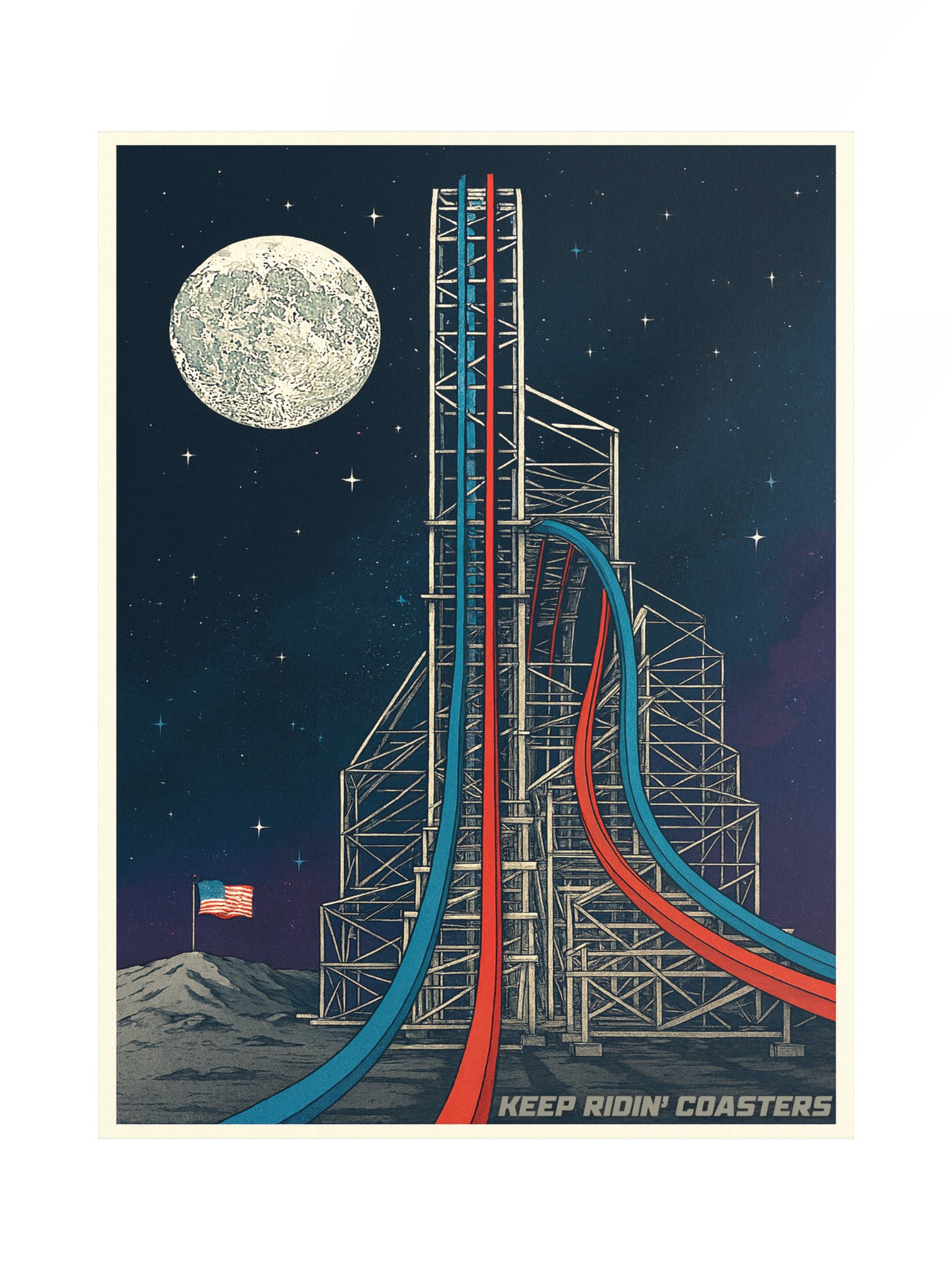 AF1 - Keep Ridin' Coasters 18x24 Inch Poster product image (1)