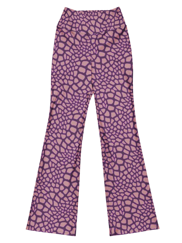 Purple Giraffe Flare Leggings product image (1)