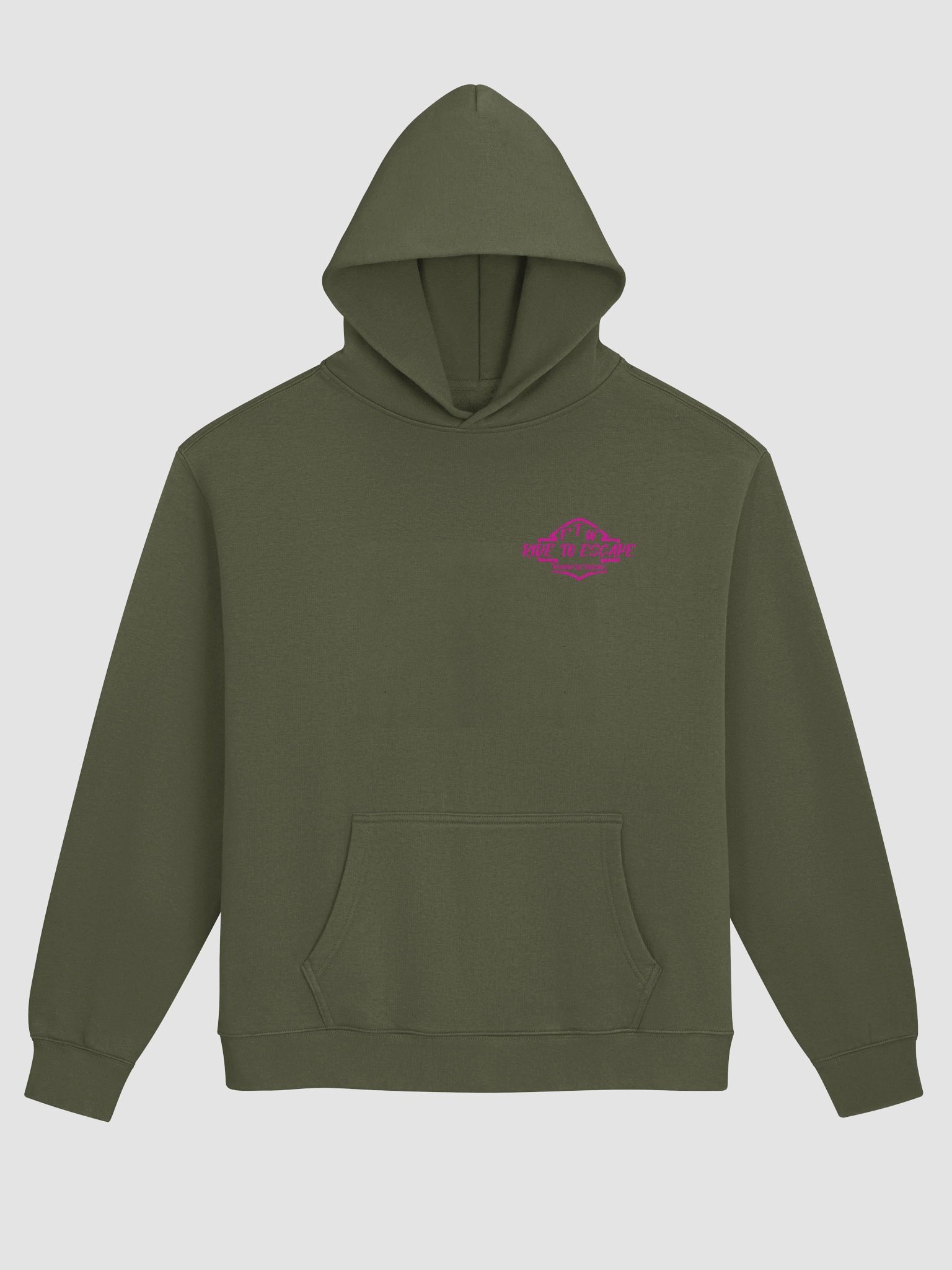 RTE PINK LOGO PULL OVER HOODIE product image (10)