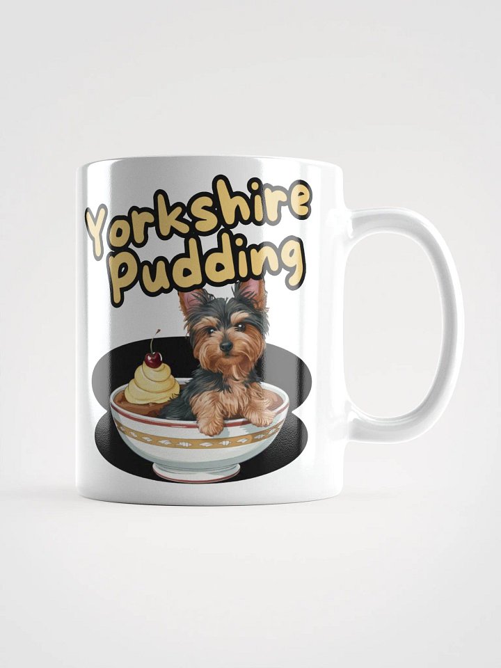 Adorable Yorkshire Pudding Ceramic Mug with Dog Design product image (2)