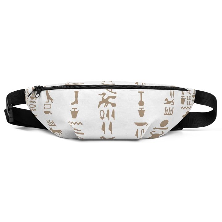 Isis White Hieroglyphs Bag Fanny Pack product image (1)