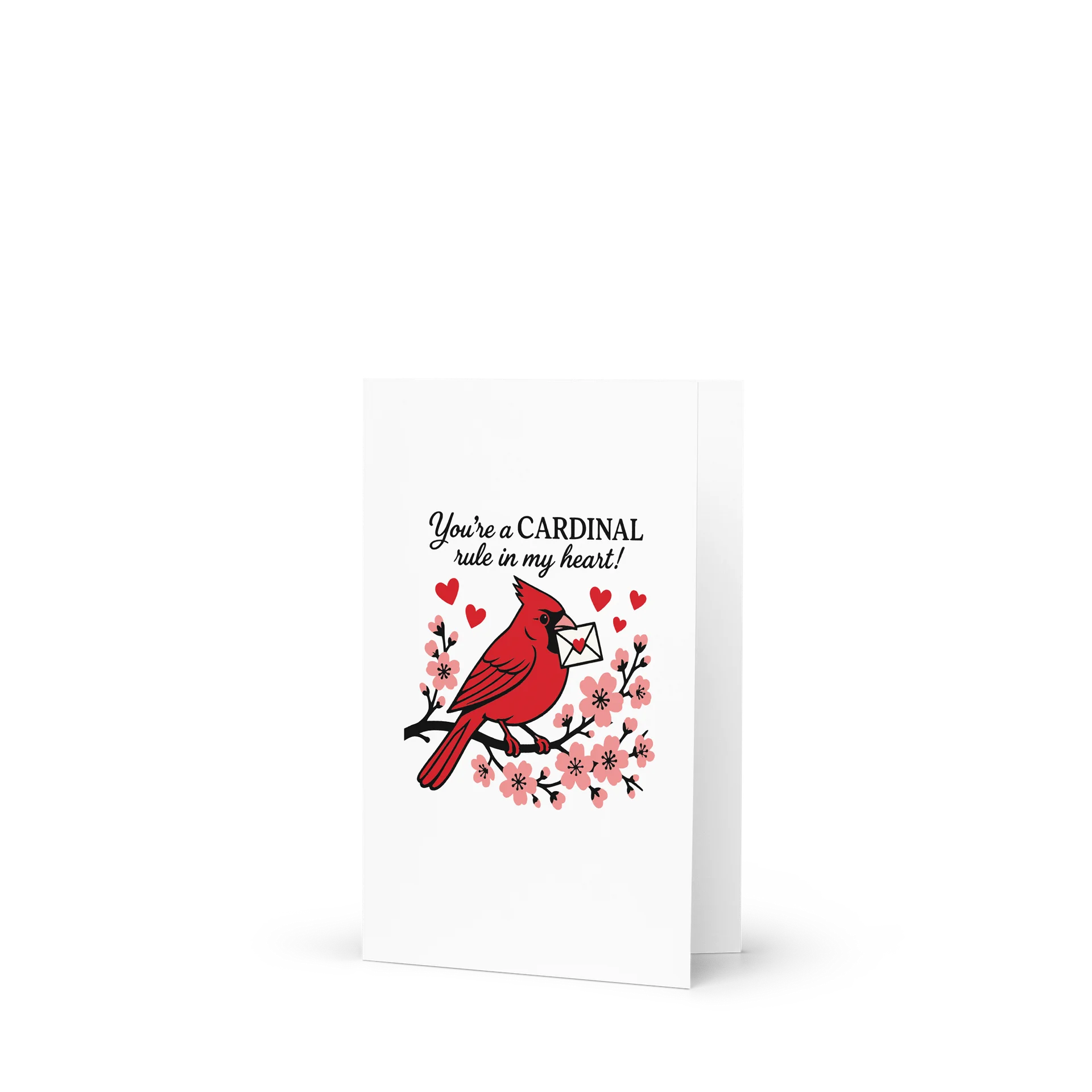Cardinal Valentine's Day Card | You're a Cardinal Rule in My Heart | Funny Bird Pun Love Card product image (1)