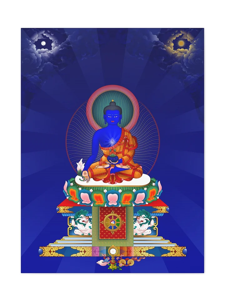 Medicine Buddha thangka canvas print product image (1)